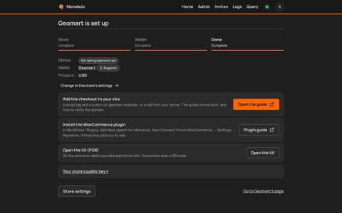 Done website, Desktop, dark