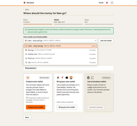 Networks new store picker, Desktop, light