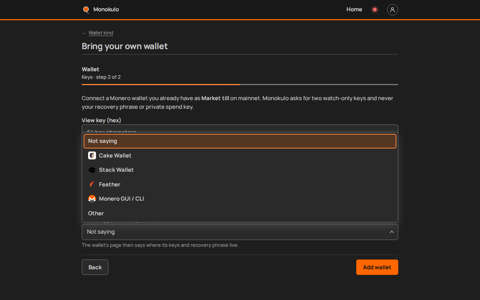 Import app, Desktop, dark