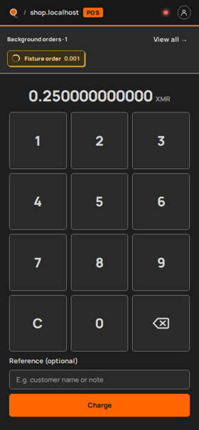 Keypad, Phone portrait, dark