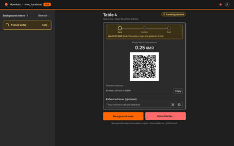 Awaiting payment, Desktop, dark