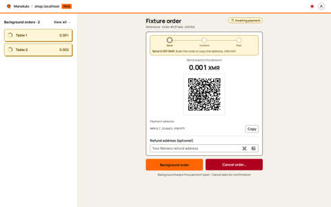 Tablet payment, Desktop, light