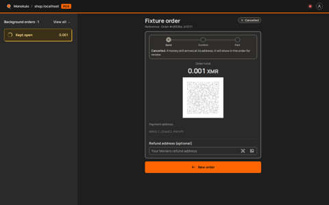 Cancelled, Desktop, dark