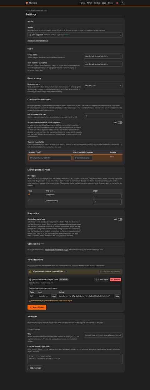Store diagnostics off, Desktop, dark