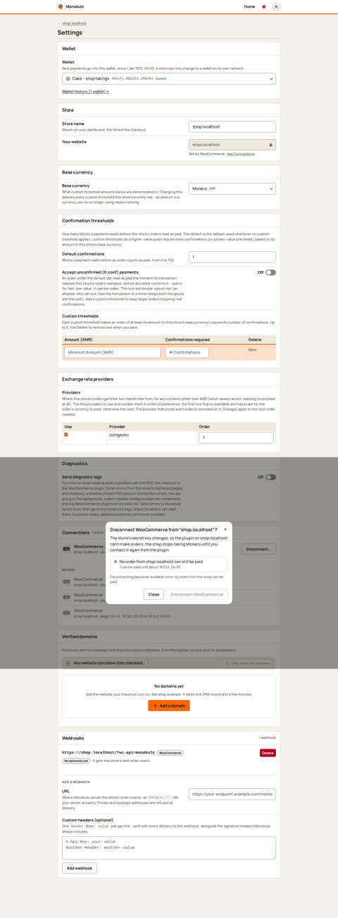 Store site disconnect blocked, Desktop, light