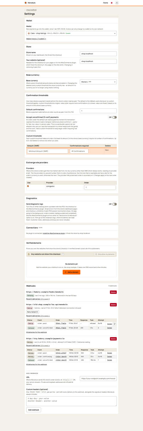 Store webhooks retrying, Desktop, light