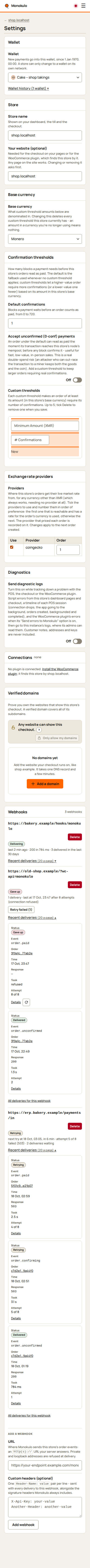 Store webhooks phone, As rendered, light