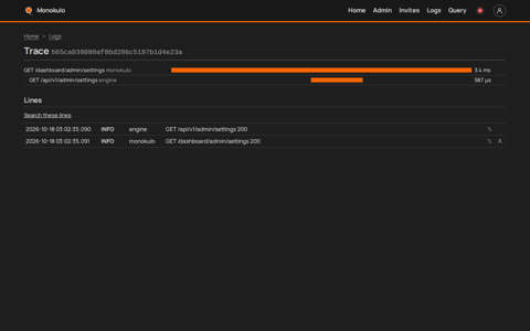 Trace, Desktop, dark