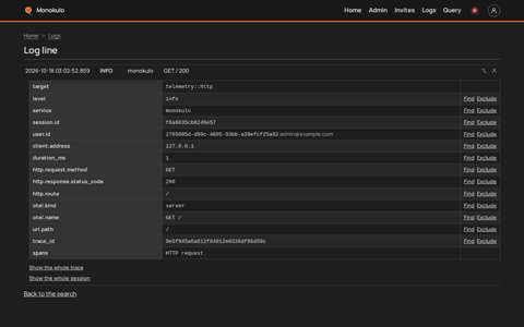 Line page no js, Desktop, dark