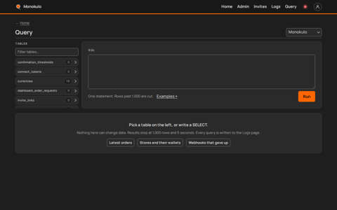 Query empty, Desktop, dark