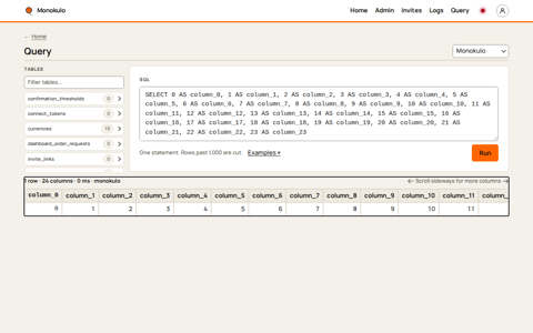 Query wide, Desktop, light