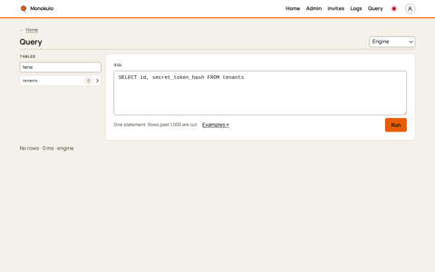 Query engine, Desktop, light